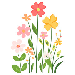 Naklejka premium Flat vector of spring flower flowers art illustration vector