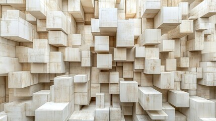 Abstract Beige Cube Background Texture