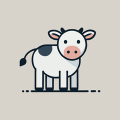 Adorable Cartoon Calf Illustration