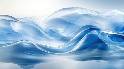 Fototapeta premium Abstract Blue Water Waves Background Texture