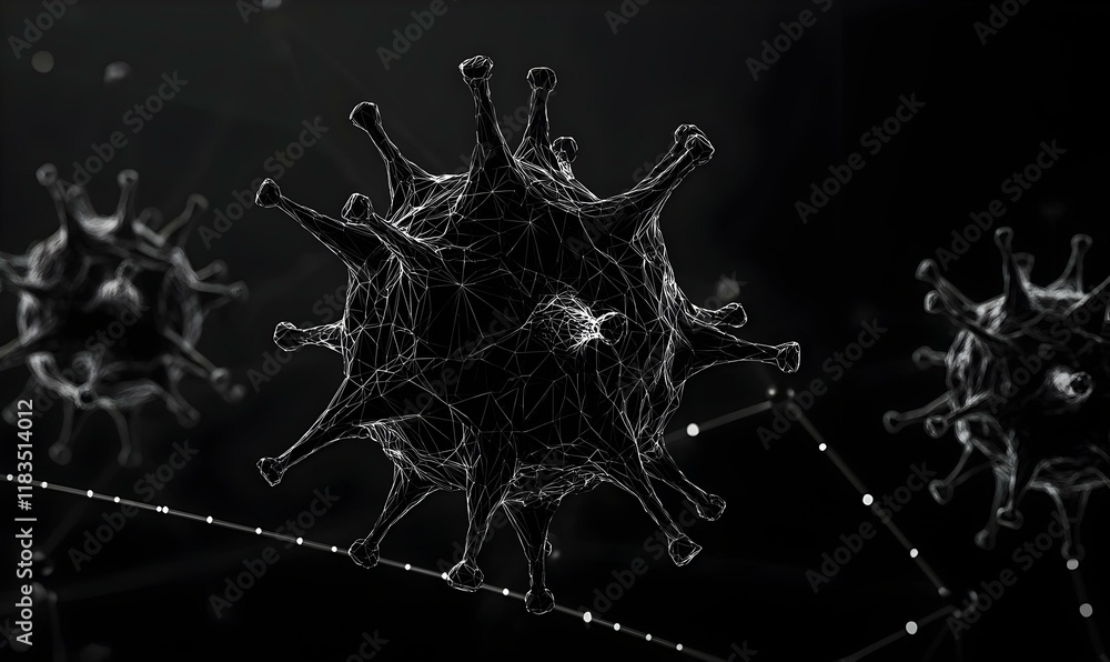 Poster dynamic visualization of interconnected data charts, showcasing vibrant colors and intricate pattern
