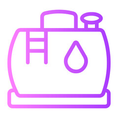 water tank gradient icon