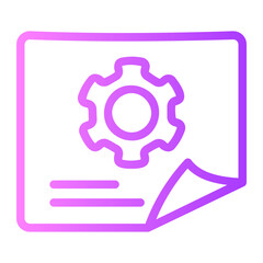 Management gradient icon