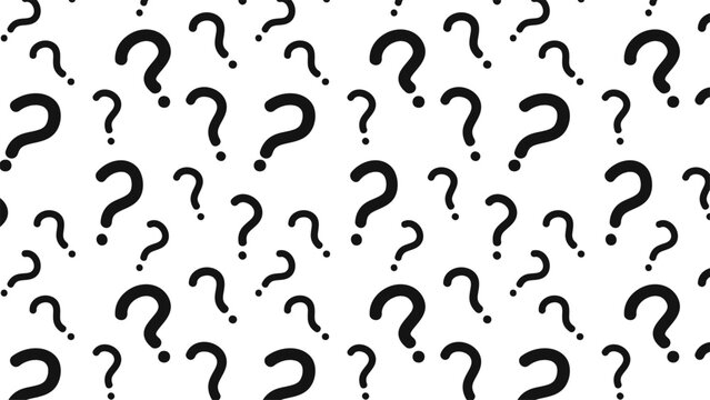 Seamless background illustration with question marks.
