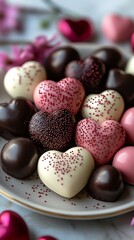 Obraz premium Vases modern valentines day heart charm high resolution hd picture