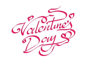 valentine day lettering design vector