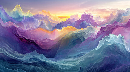 Waves of vibrant, colorful gradients flow like liquid in this abstract background. Pastel tones and organic shapes create a dreamy, ethereal effect perfect for creative designs.