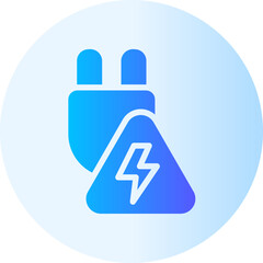 electricity gradient icon