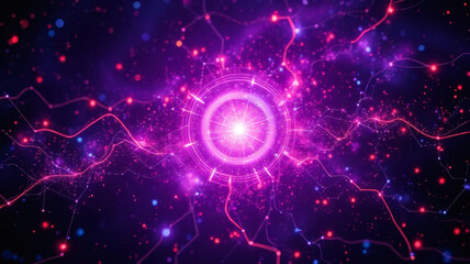 Fototapeta premium Quantum Technology for background