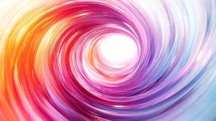 Pastel concentric rings in glowing energy field on white background