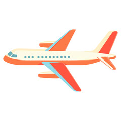 Naklejka premium Airplane illustration art transportation vector