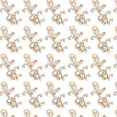 Wallpaper seamless floral pattern