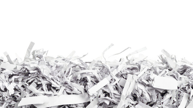 Abstract composition, shredded paper strips scattered on a dark background shredded ,get rid of office documents ,personal information