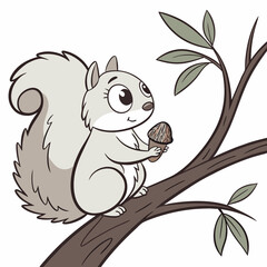 squirrel on branch