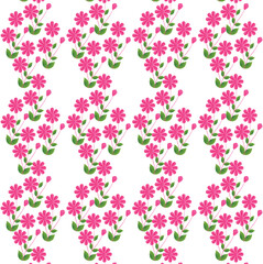 seamless pink and green pattern design