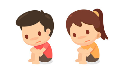 The kids are feeling sad or hopeless because of the depressive disease.