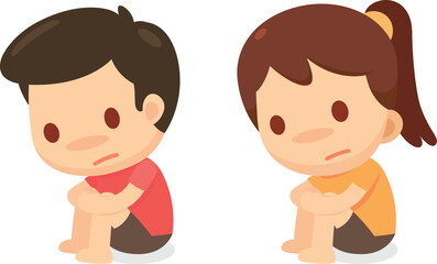 The kids are feeling sad or hopeless because of the depressive disease.