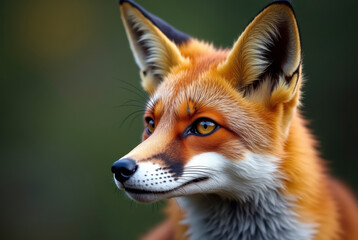 Fototapeta premium a realistic digital fox surrounded by a blend of realism and digital art