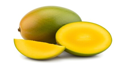 Ripe Mango Fruit Slices Tropical Food Healthy Eating