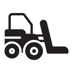 Forklift glyph icon