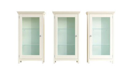 Sophisticated white glass cabinets, enhance your interior design with elegant storage solutions