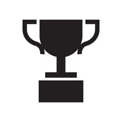 Trophy icon logo design template isolated illustration