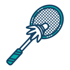 Badminton Racket Icon