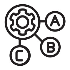 Planning Strategy line icon