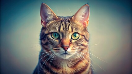 Capture your cat's essence: minimalist pet portraits, showcasing feline elegance with simple beauty.