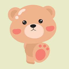 Cute Cartoon Bear Illustration