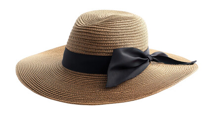 Elegant hat with a delicate bow, fashionable accessory for every occasion closeup