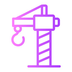 Tower Crane  gradient icon