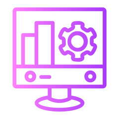 monitor gradient icon