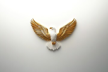 Majestic eagle sculpture symbolizes freedom and strength with in