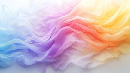 Obraz premium Soft rainbow aura effect on white background for promotion