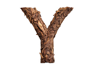 Fototapeta premium Artistic closeup of a wooden letter on dark background, study in minimalist design