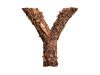 Artistic closeup of a wooden letter on dark background, study in minimalist design