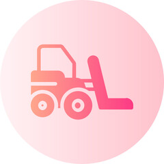 Forklift gradient icon