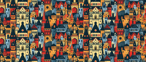 Obraz premium seamless repeating pattern graphic