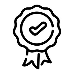 Obraz premium check point Line Icon