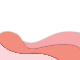Pink sweet love Wave Abstract Transparent background.