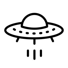 ufo Line Icon