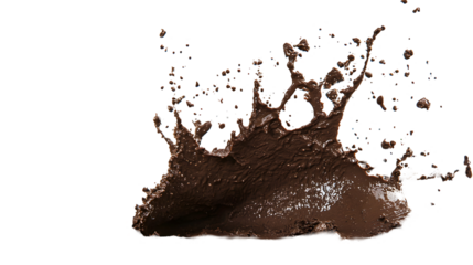 Dynamic chocolate splash action studio photography abstract close-up liquid art