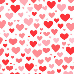 Red tiny heart hearts background pattern vector
