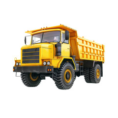 bulldozer isolated on white