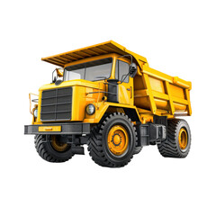 bulldozer isolated on white