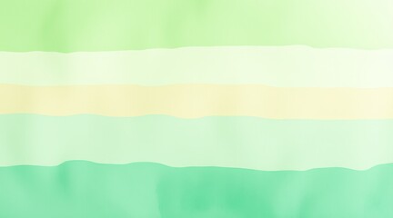 Obraz premium Abstract watercolor with horizontal pastel stripes in soft green and cream tones