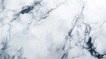 Fototapeta premium Polished white marble texture with dramatic dark veining and elegant details