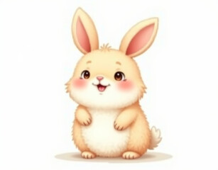 Obraz premium easter bunny isolated on white background