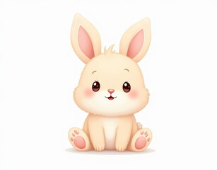 Fototapeta premium easter bunny isolated on white background